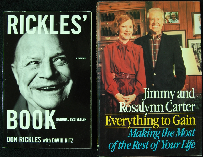 Jimmy Carter (with Rosalynn) & Don Rickles Signed Books (2)