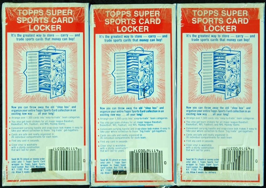 1979 Topps Football Wax Pack Trays (3)