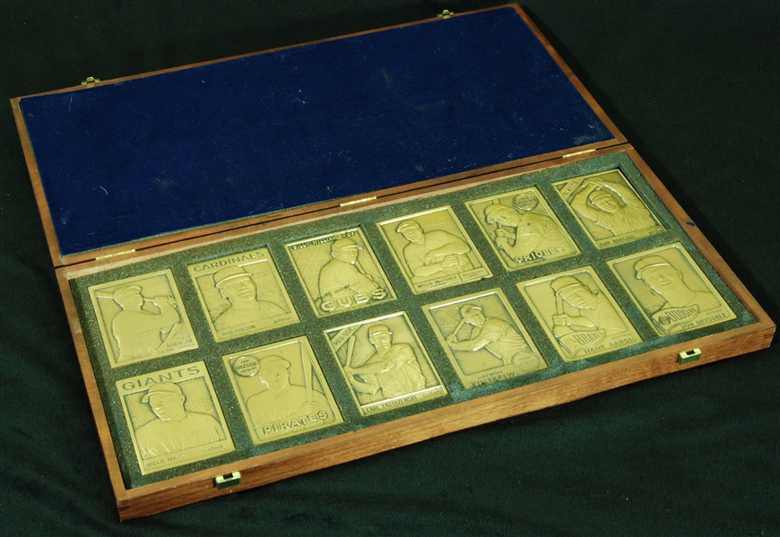 1995 Topps Legends of the 1960’s Bronze Card Set in Walnut Case (12)