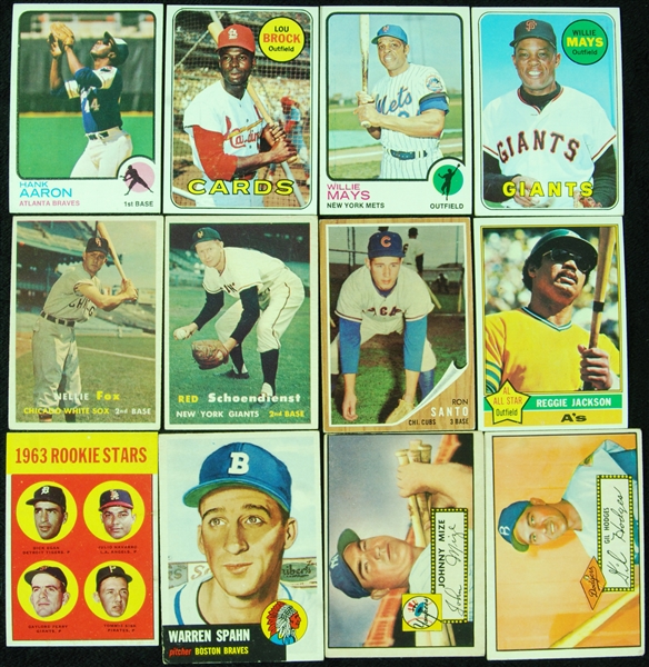 Goudeys, 1950’s-1980’s Topps and Bowman Stars, 20 Hall of Famers (57)