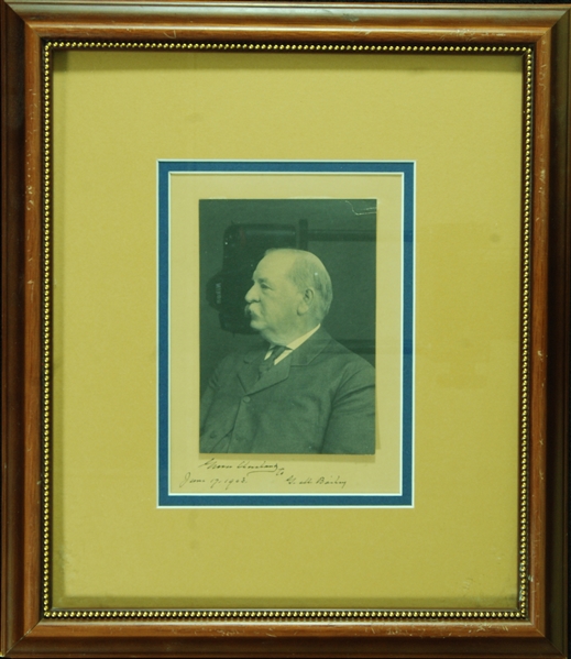 Grover Cleveland Signed Photo Display (1903) (BAS Auto Grade 10)