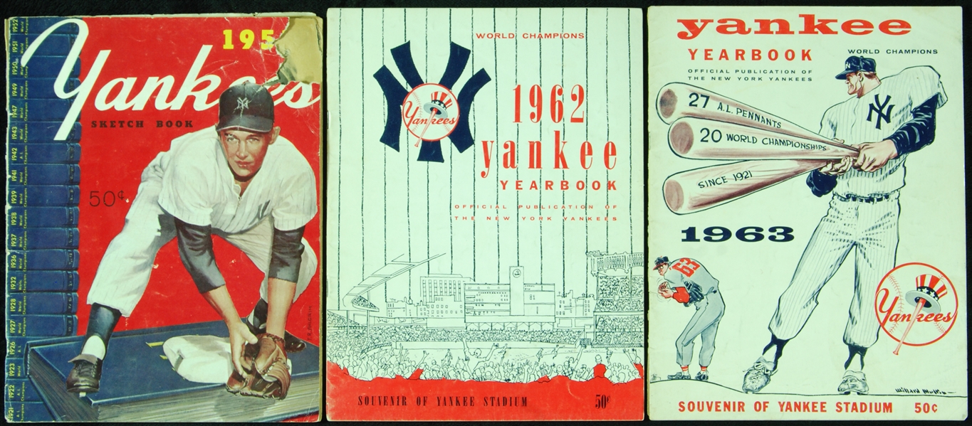 1950’s and 1960’s Yankees Yearbooks (3)