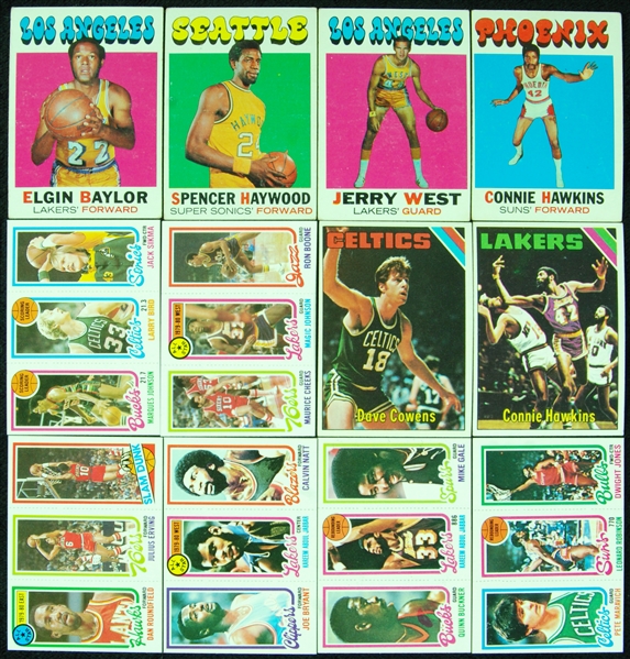 Massive Vintage Topps Basketball Group With 103 Hall of Famers (409)