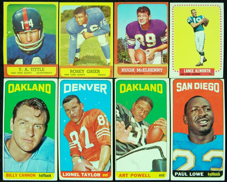 Mid-1960’s Topps Football Groups With HOFers, Stars (108)