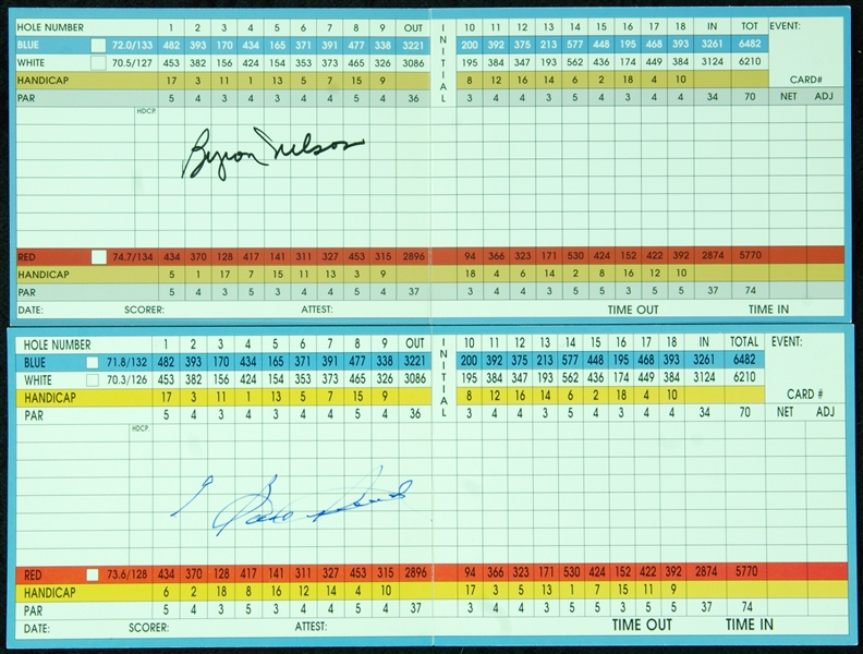 Byron Nelson & Sam Snead Signed Golf Scorecards (2)