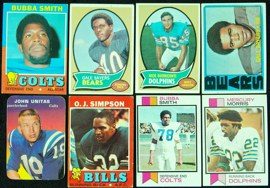 1970’s Topps Football Large Group With 128 HOFers (509)