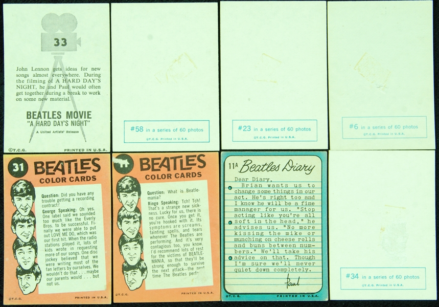 1964 Topps Beatle Cards Group (165)
