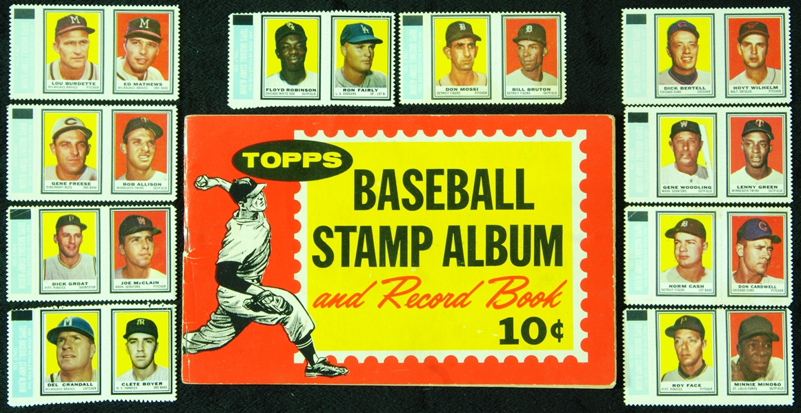 1962 Topps Stamp Album and High-Grade Panels (11)