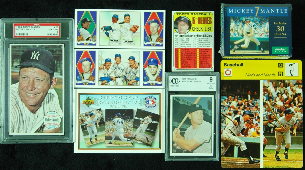 Mickey Mantle Vintage and Modern Grouping (18)