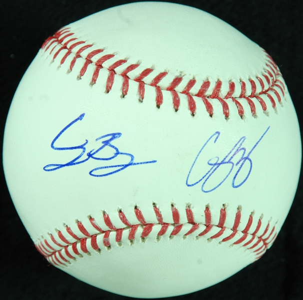 Cody Bellinger & Corey Seager Dual-Signed OML Baseball (Fanatics)