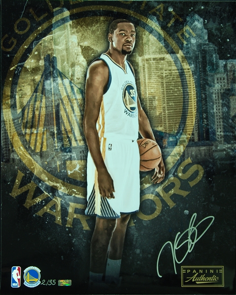 Kevin Durant Signed 16x20 Photo (2/35) (Panini)