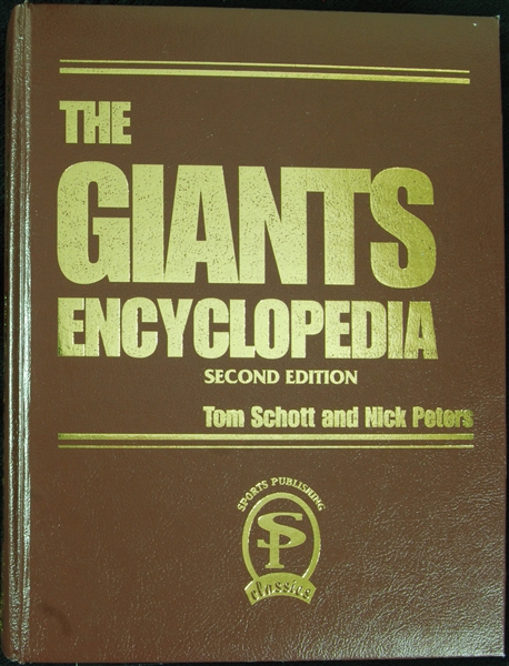 Multi-Signed The Giants Encyclopedia Book (11)