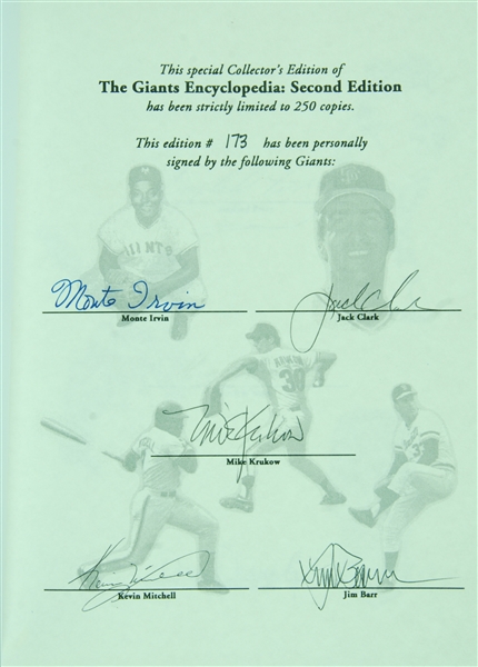 Multi-Signed The Giants Encyclopedia Book (11)