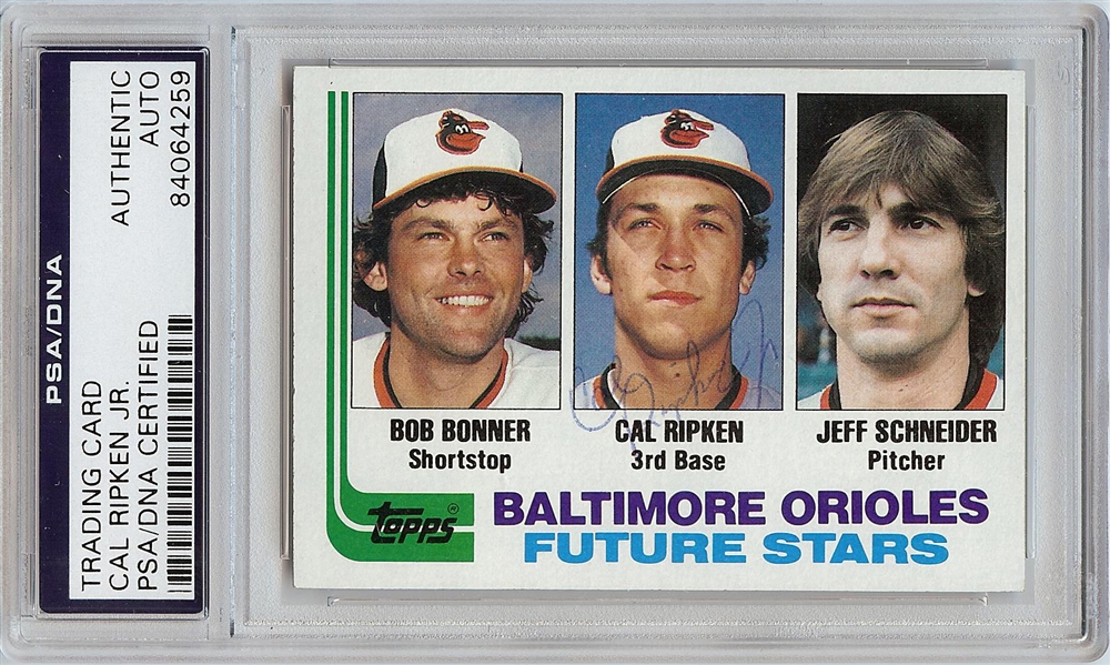 Cal Ripken Jr. Signed 1982 Topps No. 21 (PSA/DNA)