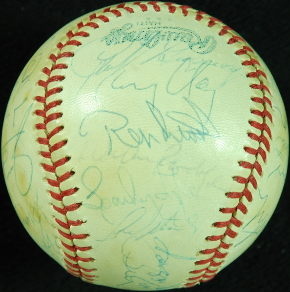 1978 New York Yankees Team-Signed OAL Baseball (29) (JSA)