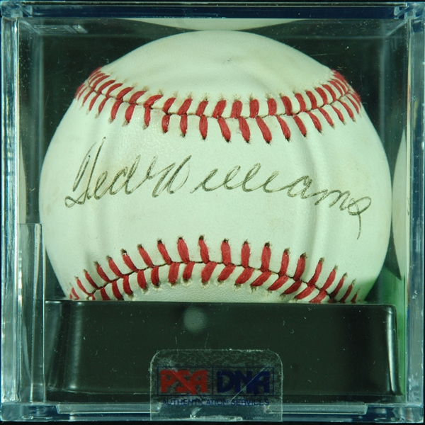 Ted Williams Single-Signed OAL Baseball (Graded PSA/DNA 7)