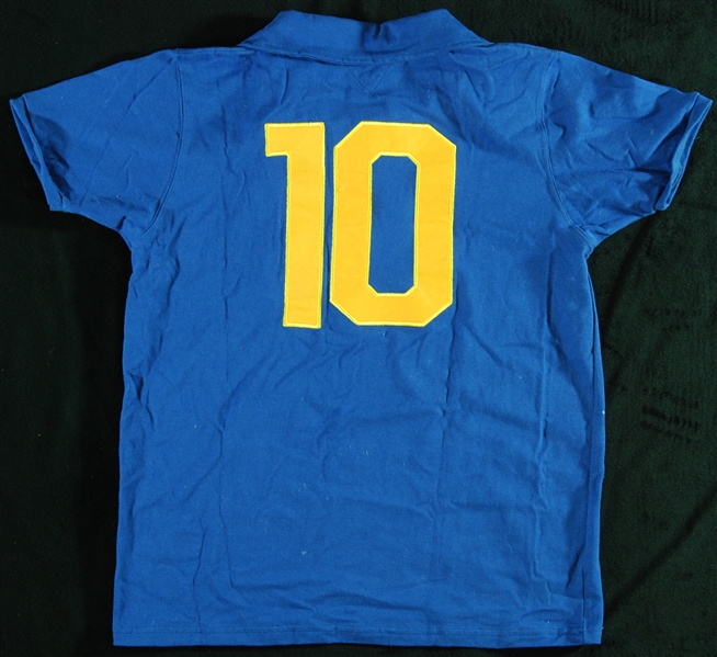 Pele Signed 1958 World Cup Style Jersey (PSA/DNA)