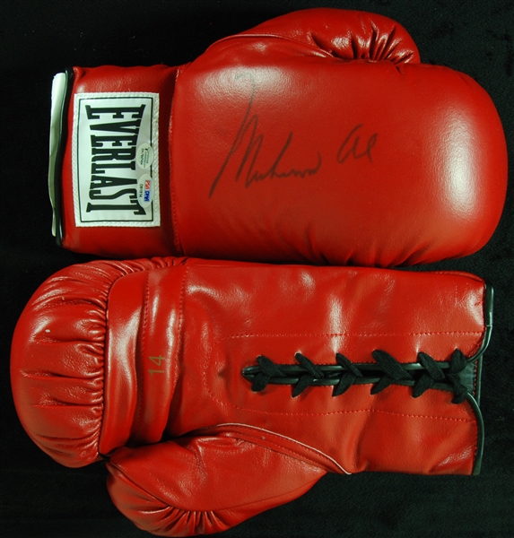 Muhammad Ali Signed Boxing Glove Pair (Graded PSA/DNA 10)