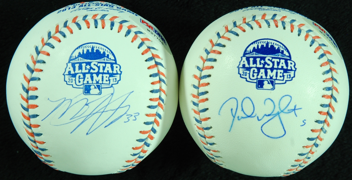 David Wright & Matt Harvey Single-Signed 2013 ASG Baseballs (2) (Steiner) (PSA/DNA)