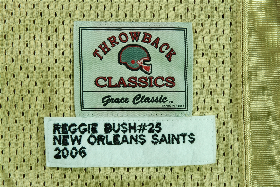 Reggie Bush Signed Saints Jersey (Bush Hologram) (BAS)