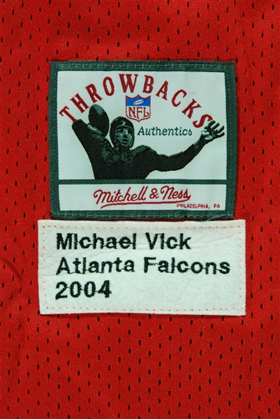 Michael Vick Signed Falcons Mitchell and Ness Jersey (Vick Hologram) (BAS)