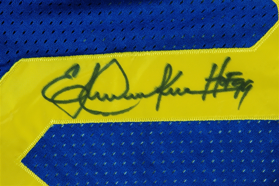 Eric Dickerson Signed Rams Jersey Inscribed HOF 99 (BAS)