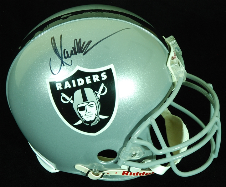 Marcus Allen Signed Raiders Full-Size Helmet (Allen Hologram) (BAS)