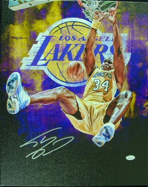 Shaquille O'Neal Signed Canvas Print (JSA)