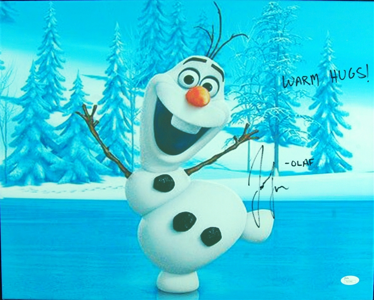 Josh Gad (Olaf in Frozen) Signed Canvas Print (JSA)