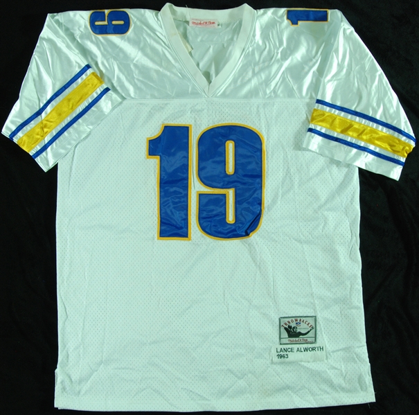 Lance Alworth Signed Chargers Mitchell and Ness Jersey (BAS)