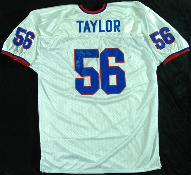 Lawrence Taylor Signed Giants Mitchell and Ness Jersey Inscribed HOF 99 (BAS)