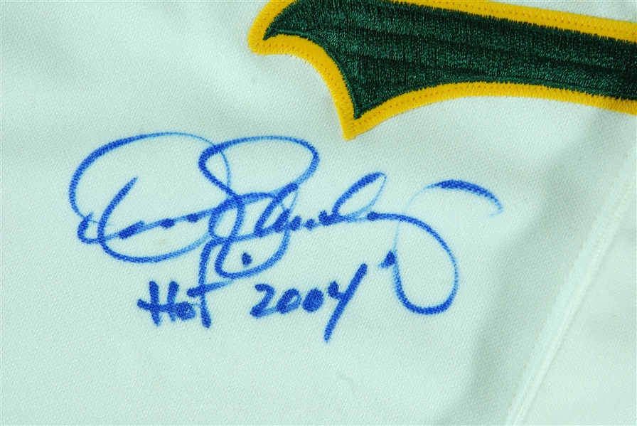 Dennis Eckersley & Rollie Fingers Signed A's Jersey (PSA/DNA)