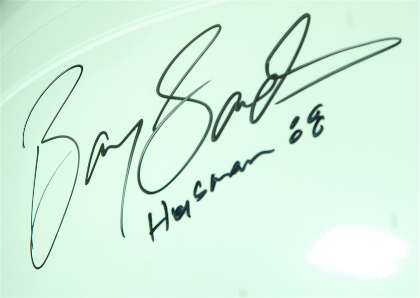Barry Sanders Signed Oklahoma State Full Size Helmet Inscribed Heisman 88  (BAS)