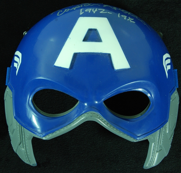 Allan Bellman Signed Captain America Mask (BAS)