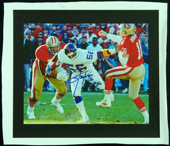 Lawrence Taylor Signed Oversized Canvas Print (BAS)