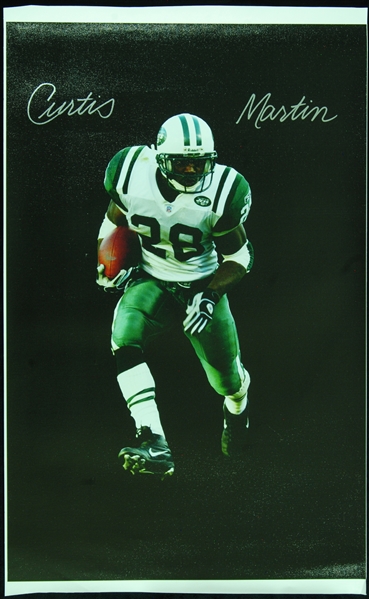 Curtis Martin Signed Oversized Canvas Print (BAS)