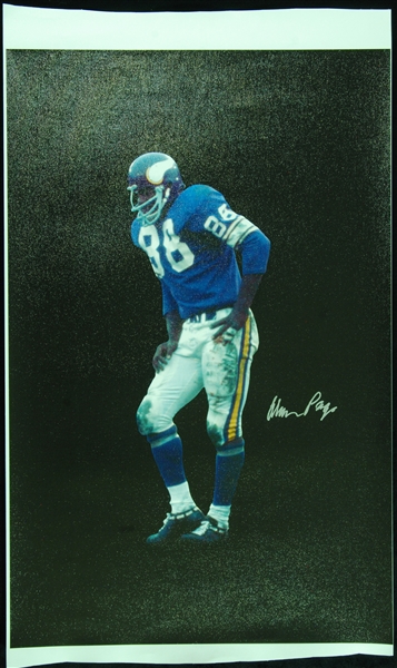 Alan Page Signed Oversized Canvas Print (BAS)