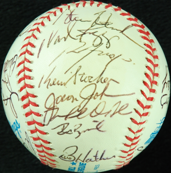 1998 Tampa Bay Devil Rays Team-Signed Baseball (27) (JSA)