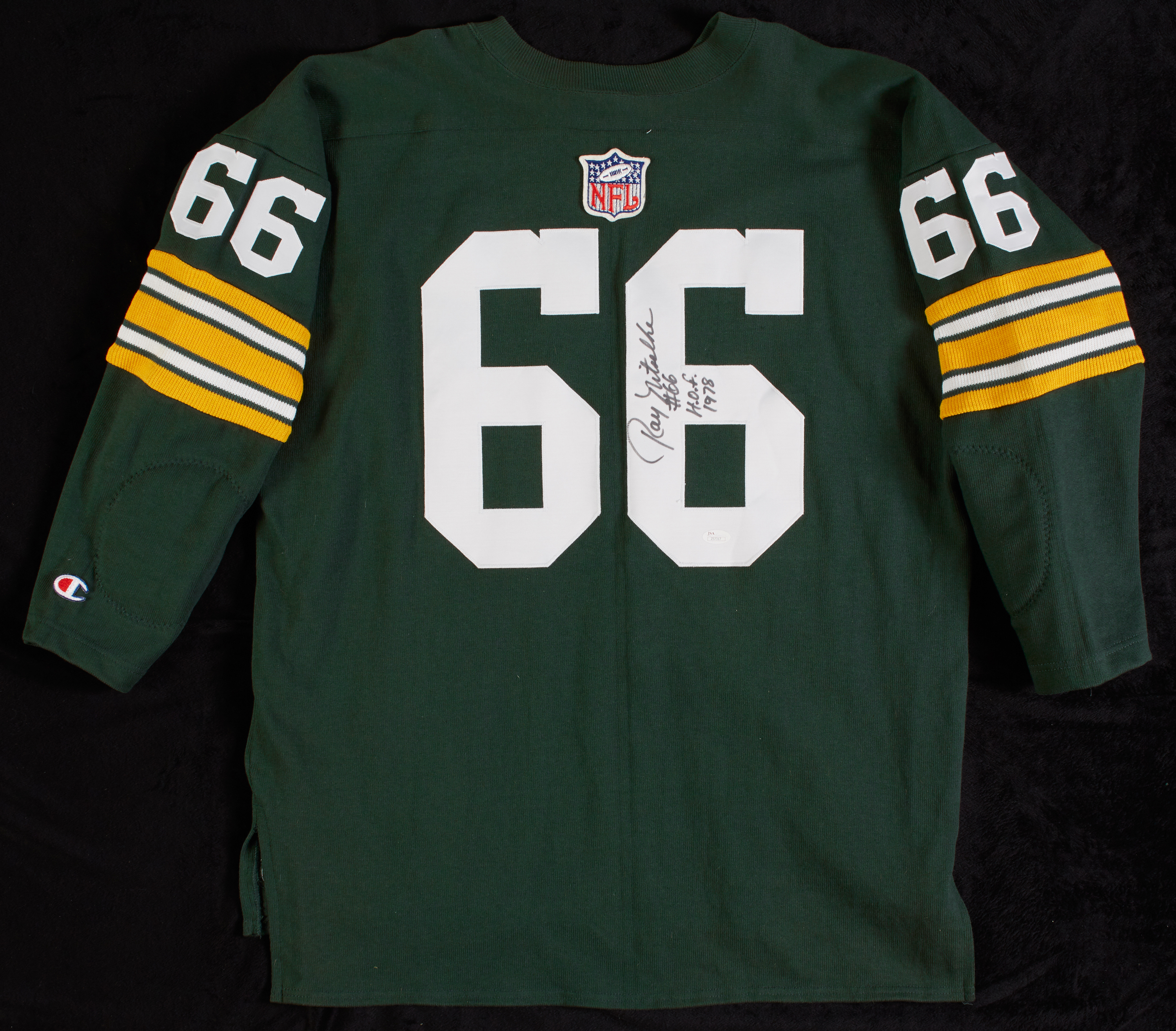 Lot Detail - Ray Nitschke Signed Packers Throwback Jersey (JSA)