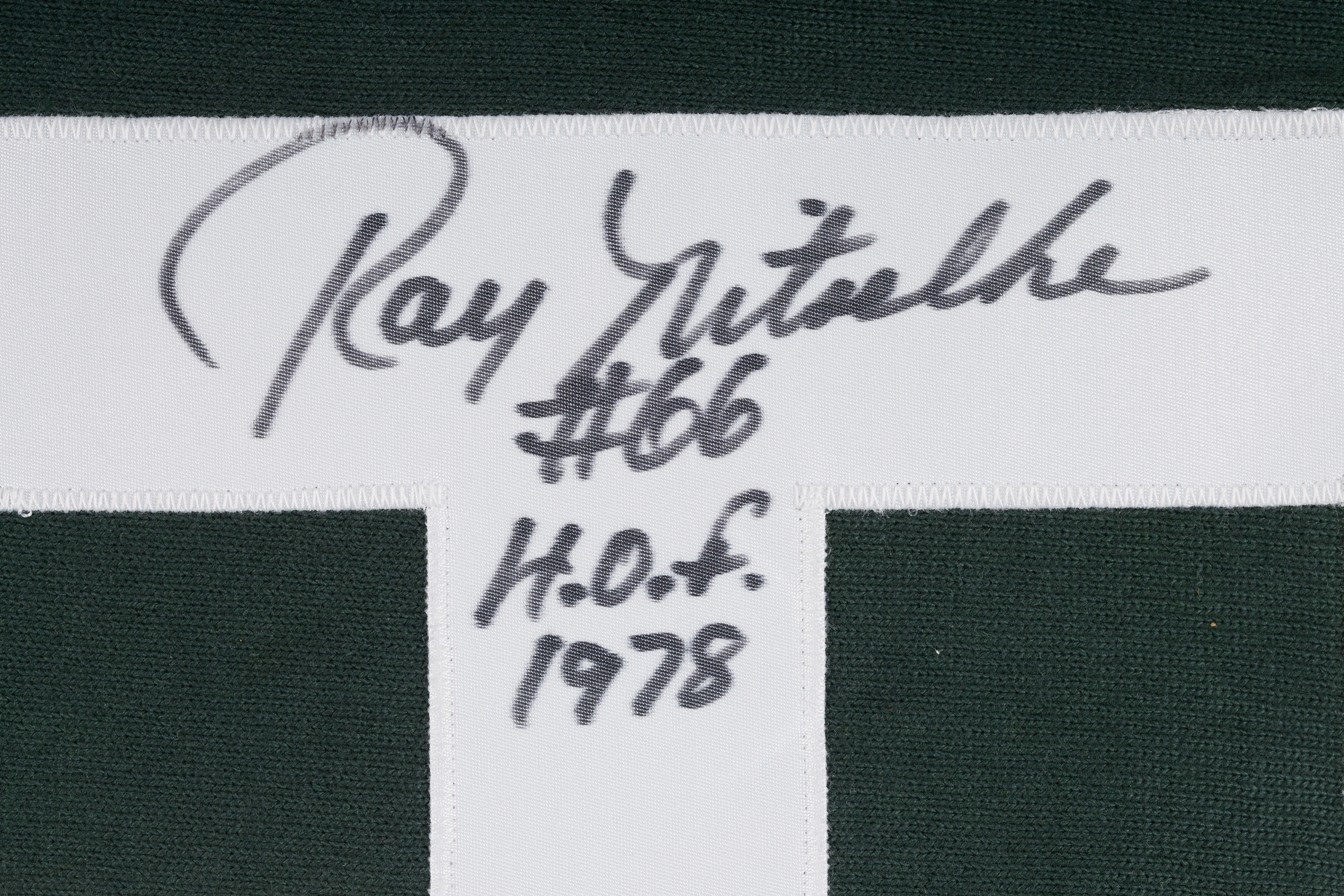 Ray Nitschke Signed Packers Champion Football Jersey JSA NFL HOF