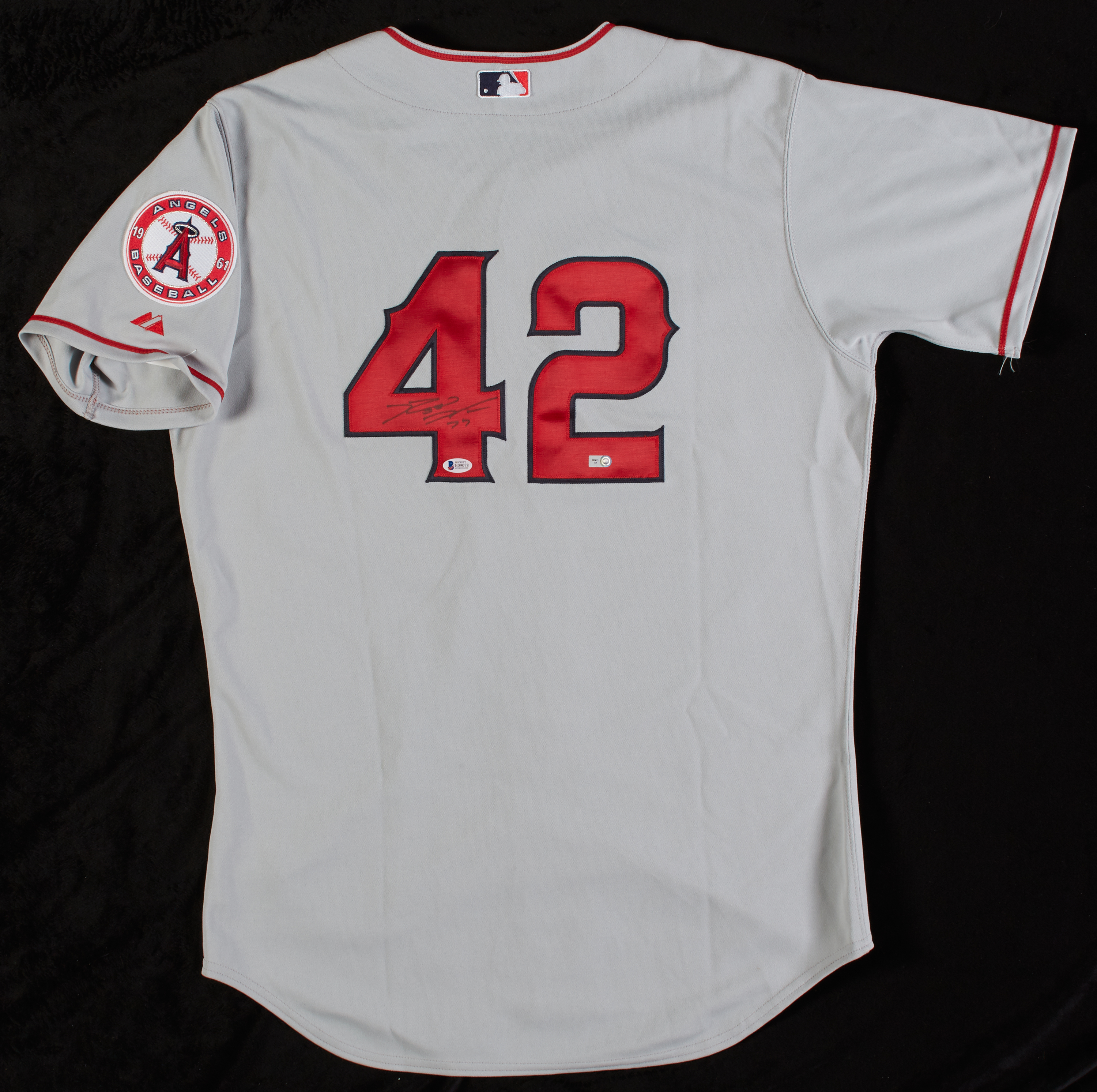 Gray Game-Worn and Signed Jackie Robinson Day Jersey