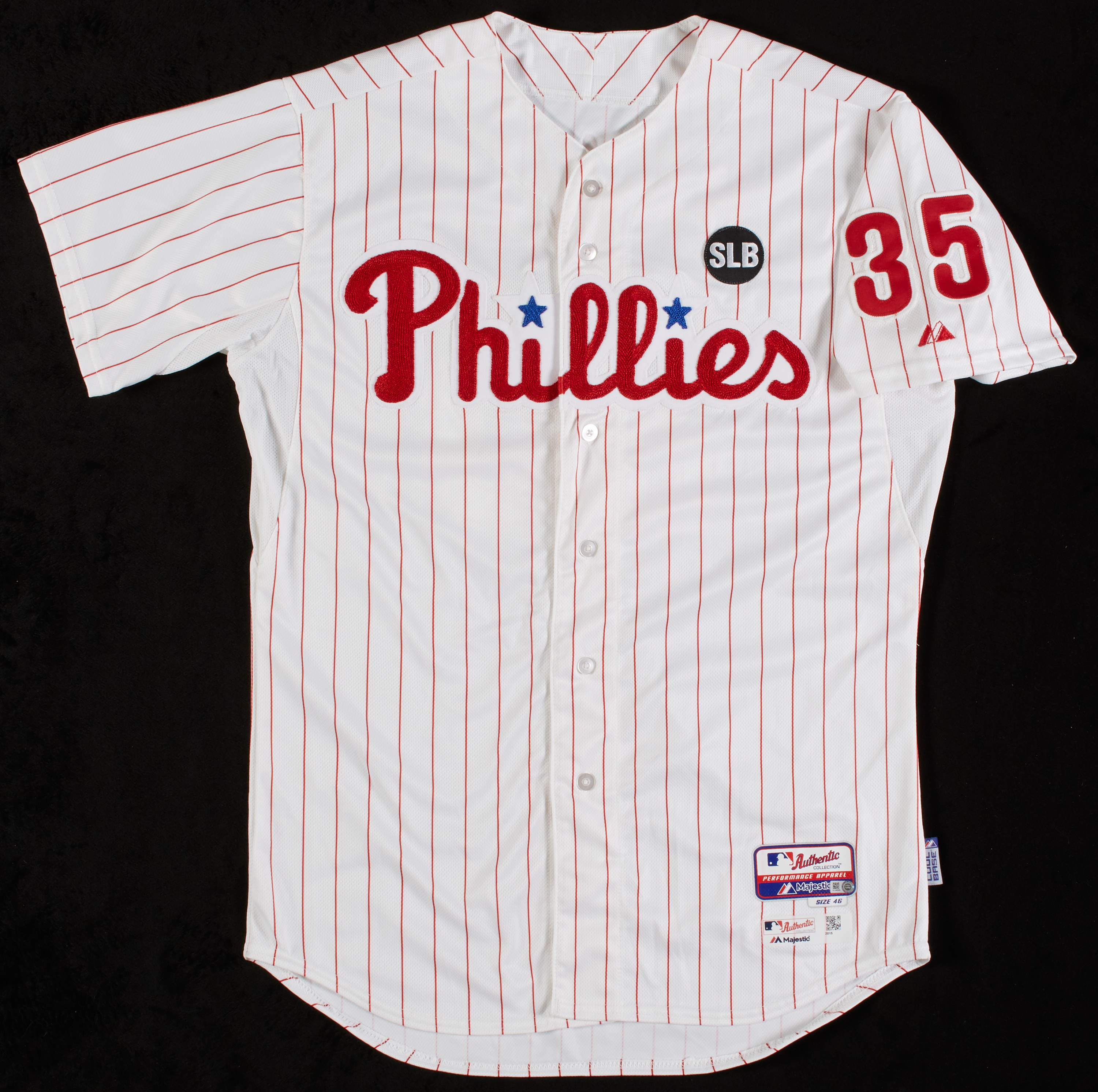 Lot Detail - Cole Hamels 2015 Game-Used Phillies Jersey (MLB)