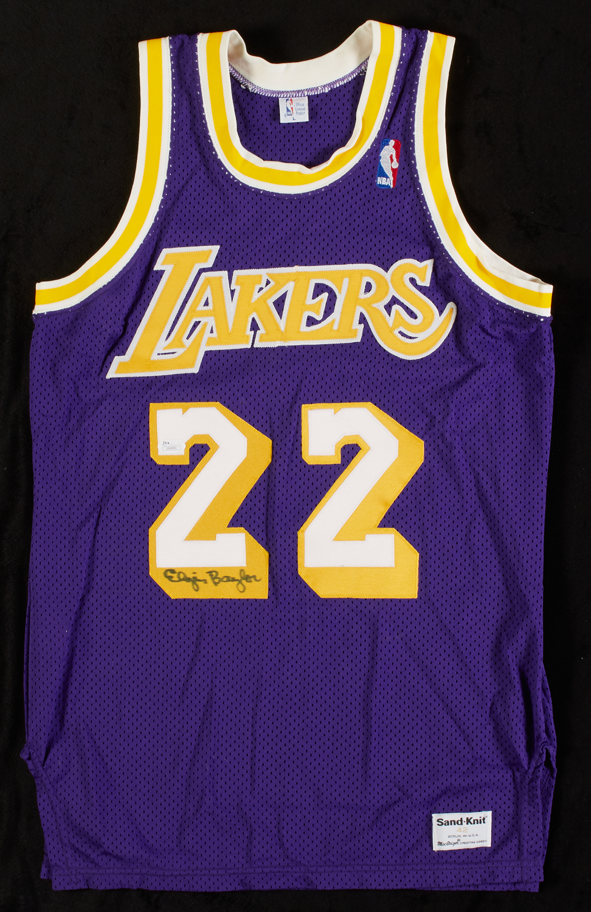 Lot Detail - Elgin Baylor Signed Lakers Jersey (JSA)