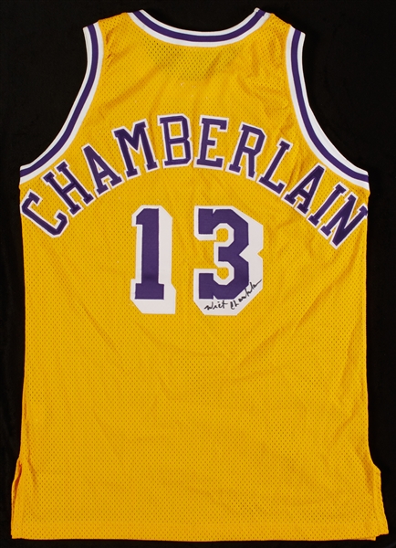 Wilt Chamberlain Signed Lakers Jersey (JSA)