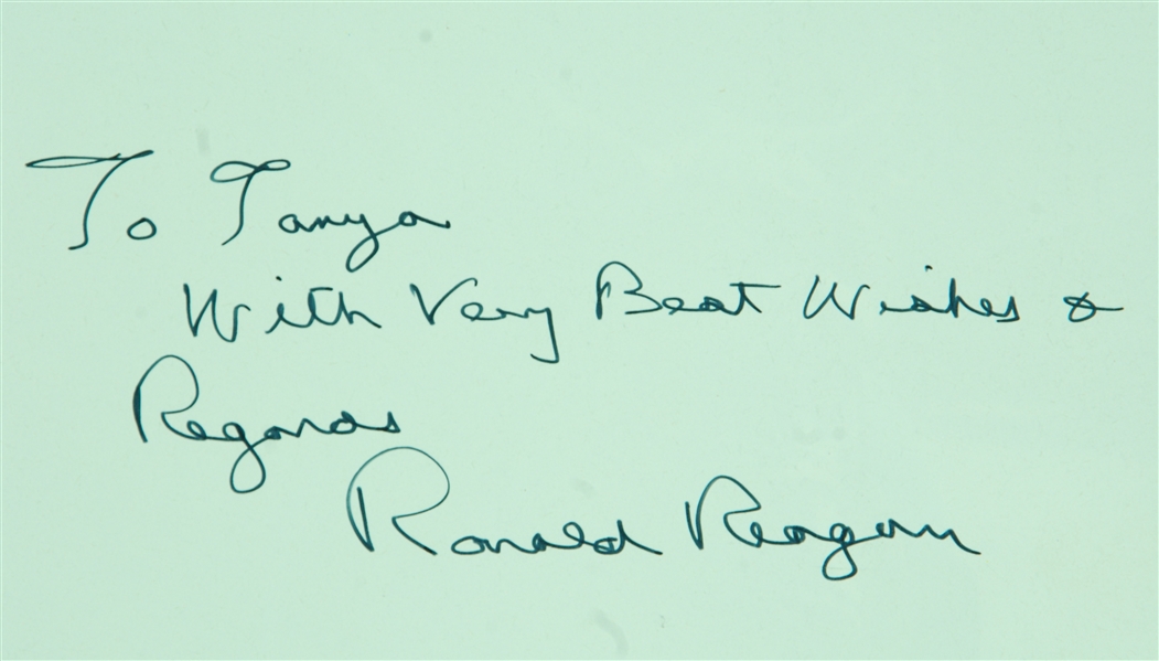 Ronald Reagan Signed The Screen Greats Book (BAS Auto Grade 9)