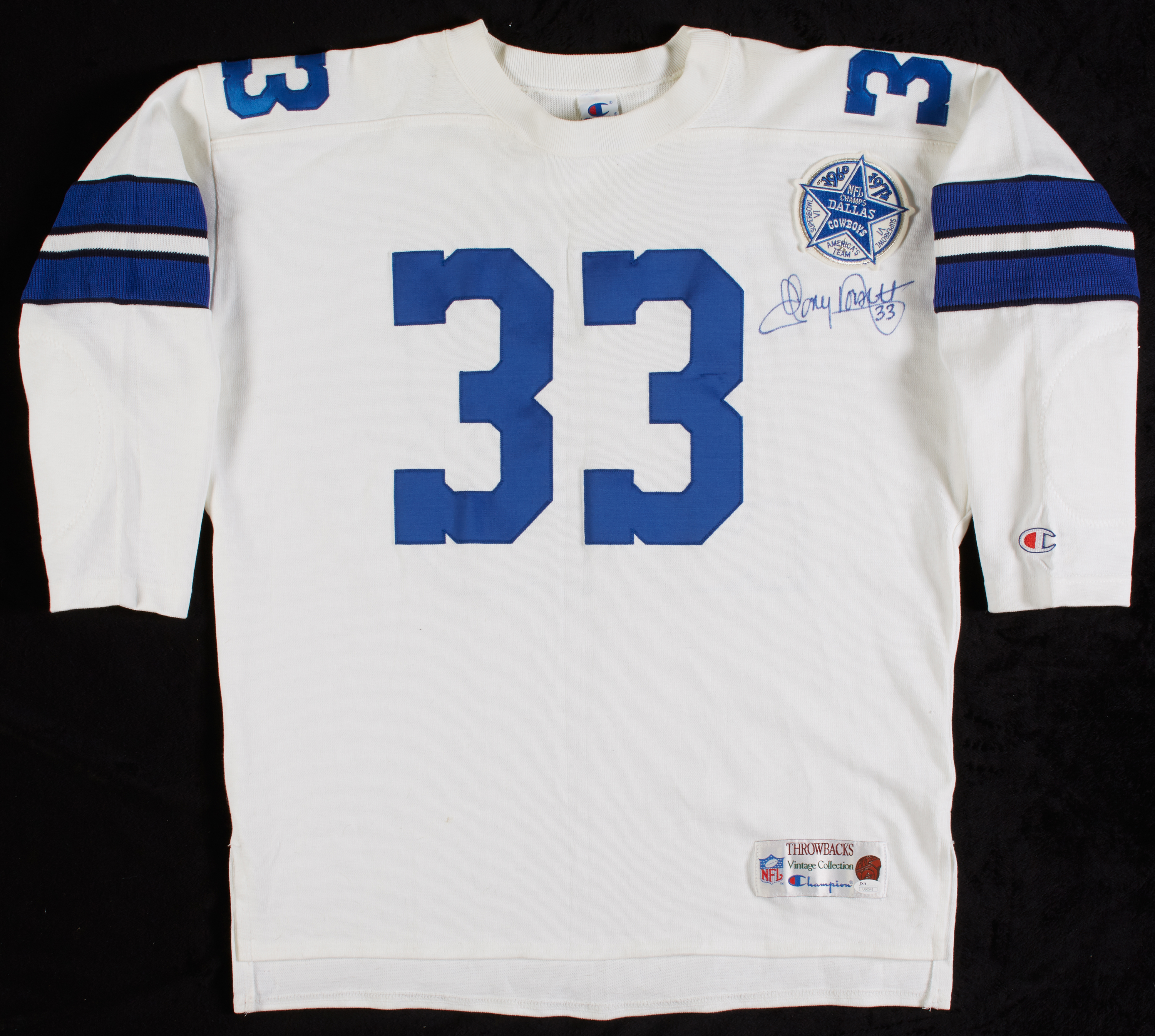 Lot Detail - Tony Dorsett Signed Cowboys Jersey (JSA)