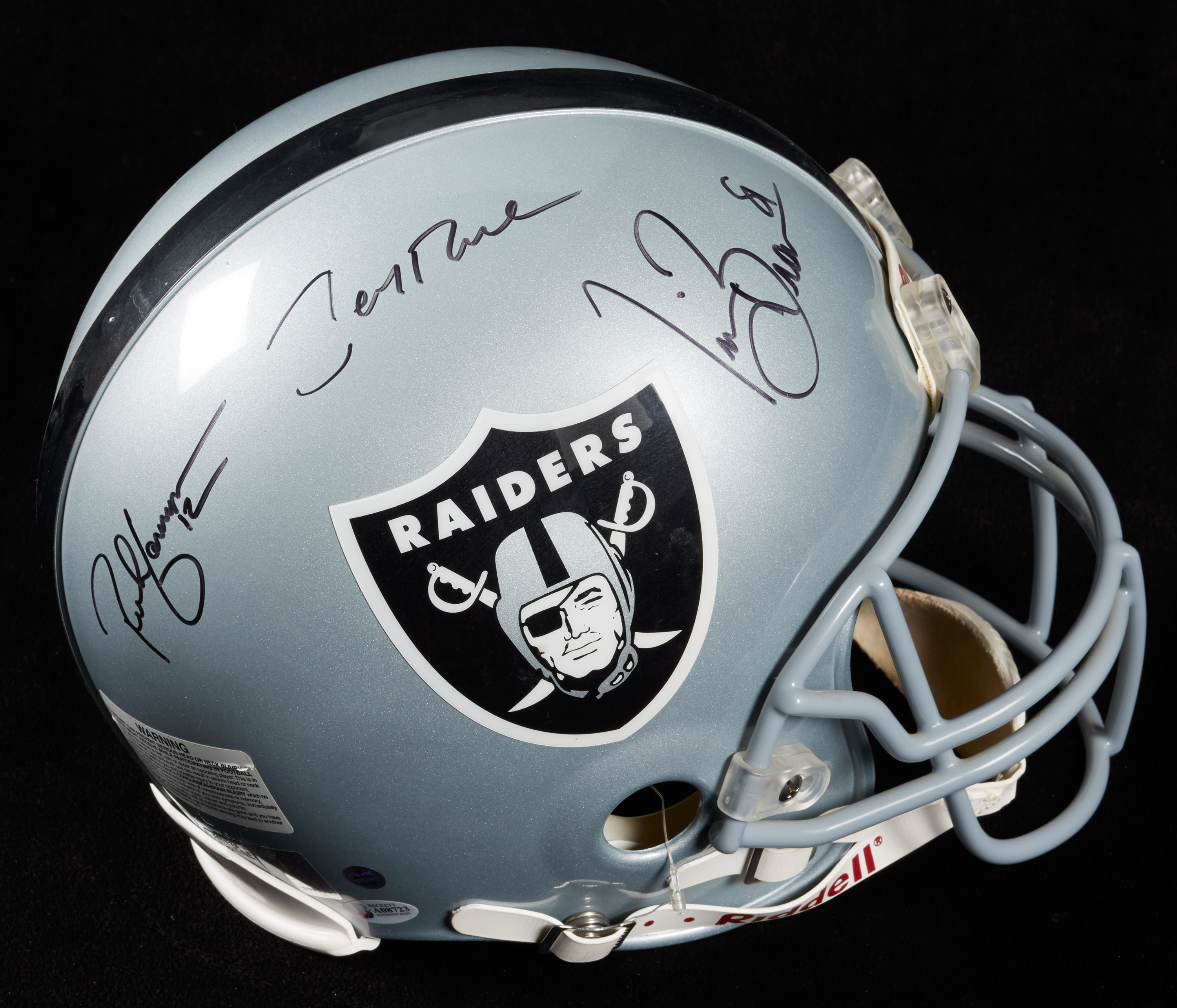 Lot Detail - Jerry Rice, Tim Brown & Rich Gannon Signed Raiders Full-Size  Helmet (3) (BAS)