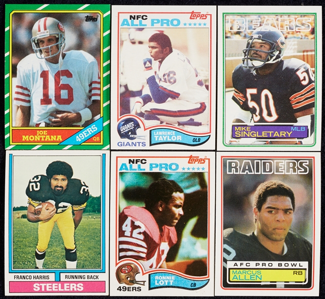 Huge Hoard 1980-90s Topps Football Pristine Sets, Plus Extras (21 Sets, Plus About 1,900 Cards)