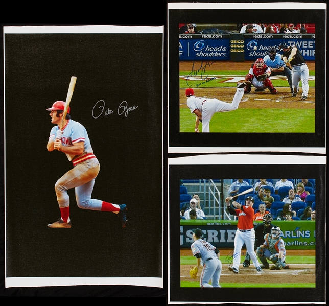 Baseball Signed Canvas Prints Group (6)