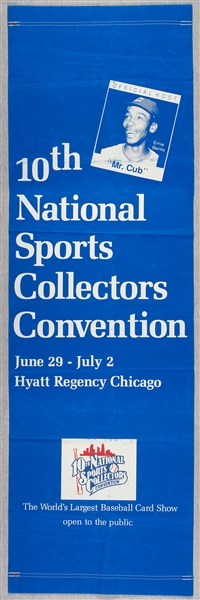 10th National Sports Collectors Convention Street Banner & Pin Hoard (1989)
